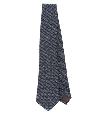 Canali Zijden stropdas - Blauw