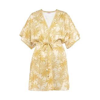 Eres Beachwear, female, Beige, Size: M Peninsule Robe Courte