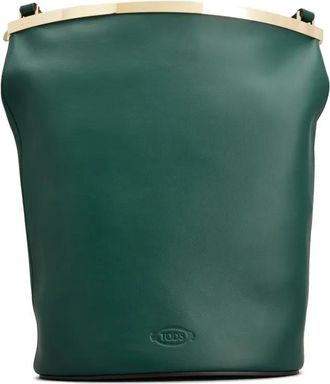 Tod's Borsa a secchiello in pelle - Verde