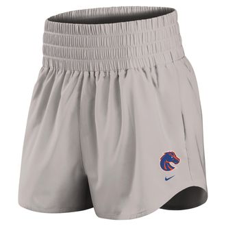 Nike Boise State Primary Logo One Nike Womens Dri-FIT College Shorts in Grey | IM0040-014