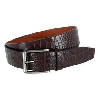 Trafalgar Store Matisse 35mm Mock Croc Leather Belt in Brown at Nordstrom, Size 38