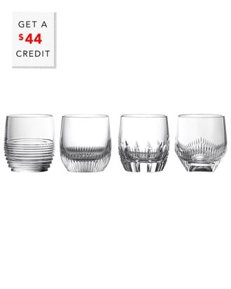 Waterford Set Of 4 Mixology Mixed Tumblers