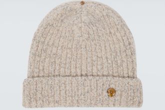 God's True Cashmere Ribbed-knit cashmere beanie