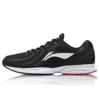 Li-Ning One Piece Lightweight Running Shoes Black White ARBS009-2