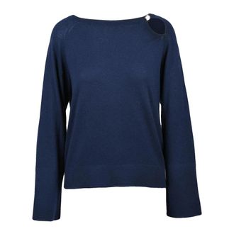 Liu Jo Maglioncino - Dames - Ronde hals truien - Blauw - S - Wol - Truien & Vesten