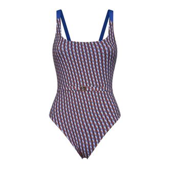 Fendi One-piece, female, Blue, Size: XS FF Lycra One-Piece Swimsuit
