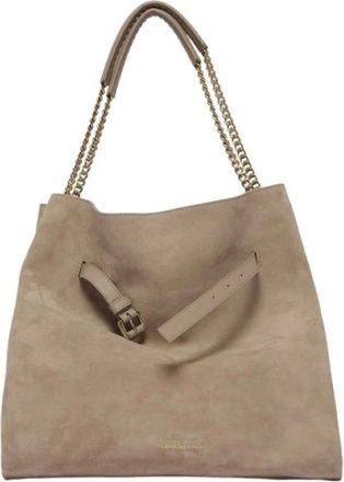 Orciani Venus Hobo - Dames - Schoudertassen - Beige - ONE Size - Su&egrave;de - Tassen