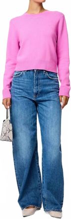 French Connection Babysoft Crew Neck Sweater In Taffy Pink