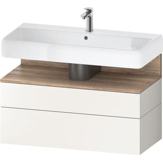 Duravit Duravit - Qatego Mueble Bajo Lavabo, 1 Extra&iacute;ble Y 1 Caj&oacute;n
