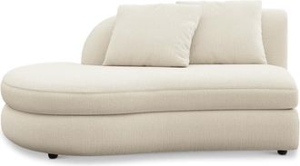 Castlery Fable Left Chaise Customized, (Washed Chenille) Cream, Machine Washable, Ultra Deep Seats for Castlery Chairs