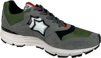 Atlantic Stars Polaris Schoenen - Heren - Sneakers - Grijs - 46 EU - Leer - Schoenen