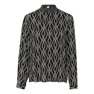 Kaffe Kasigrid Blouse - Dames - Blouses & Shirts - Zwart - Maat: 2XL Viscose