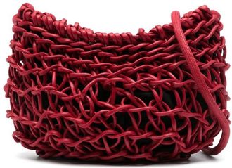 Alienina Cecilia woven shoulder bag - women - Cotton/Organic Cotton - One Size - Red