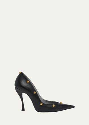 Balenciaga 110mm Studded Smooth Nappa Leather Pumps