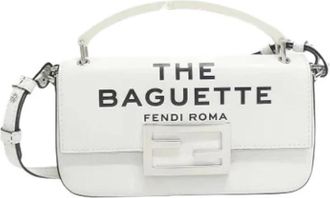 Fendi Pre-owned Mini Bags, female, White, Size: ONE SIZE Pre-owned Vintage Mini Shoulder Bag