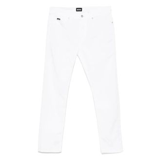 HUGO BOSS Slim Fit Jeans with Leather Logo