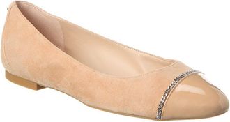 Stuart Weitzman Milla Chain Suede Ballet Flat