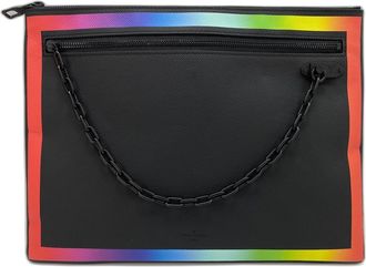 Louis Vuitton Black Multi-Color Clutch Bag (Pre-Owned)