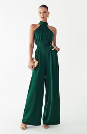 BWLDR Crest Jumpsuit in Emerald at Nordstrom, Size 12
