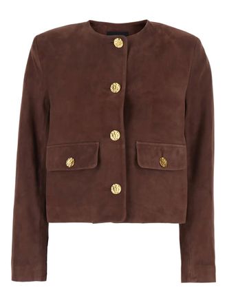 Arma buttoned pocket jacket - women - Goat Skin - 40 - Brown