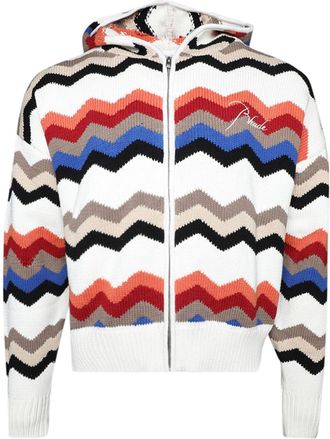 Rhude Cyril zip-up hoodie - men - Cotton/Polyester - L - White