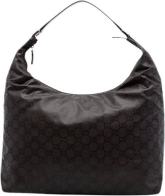Gucci Borsa a spalla Pre-owned in nylon - - Pre-owned - Donna - Marrone - ONE SIZE