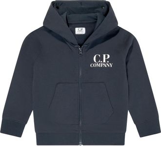 C.P. Company C.P. Company, Kids Sweatshirts, male, Blue, 6 Y, Goggle Hooded Zip Up Top
