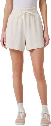 Travis Mathew Skyloft Soft Drawstring Shorts in Heather Brazilian Sand at Nordstrom, Size X-Small