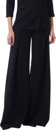 Carolina Herrera High-Waist Wide Leg Pleated Pant