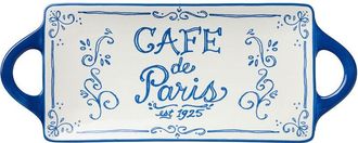 Certified International Bistro Rectangular Tray With Handles