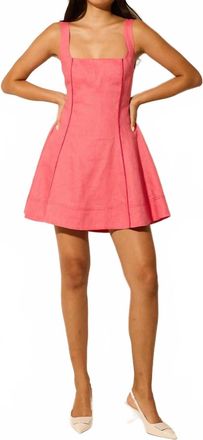 Kivari Ellie Strappy Mini Dress In Pink