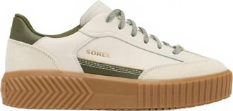 Sorel Womens Ona Ave T-Toe Sneaker In Chalk/utility Green