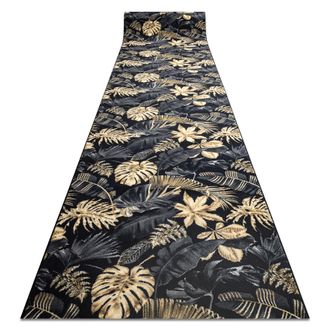 RugsX Rugsx - Alfombra De Pasillo Con Refuerzo De Goma Monstera Hojas, Oro 100 Cm Yellow 100x270 Cm