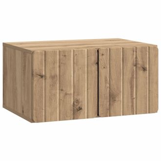 vidaXL Mueble Para Tv De Pared Roble Artesanal 59,5 X 41 X 30 Cm Vidaxl