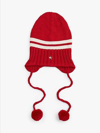 Tommy Hilfiger Gorro Tommy Girl de rayas con pomp&oacute;n