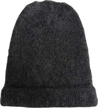 Maison Margiela Accessoires, Heren, Grijs, M, Wol, Ribbed Beanie