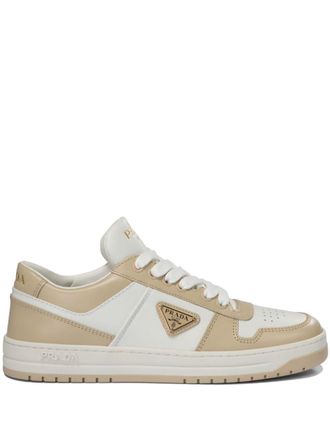 Prada Downtown logo-appliqué sneakers - Neutrals