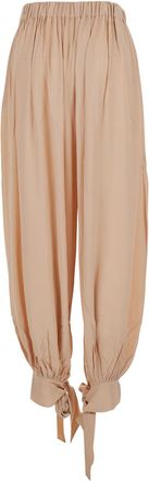 Andamane Elasticated Relaxed-Fit Trousers - Pink