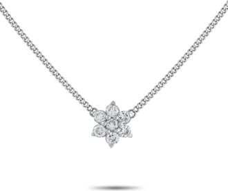 Luxury Bazaar Platinum 0.54ct Diamond Pendant Necklace MF20-010626