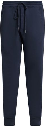 Tom Ford tapered cotton track pants - men - Buffalo Horn/Cotton/Cotton - 56 - Blue