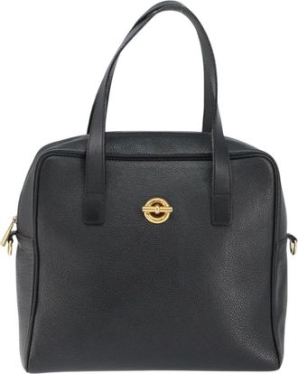 Celine Handbag Leather Black Leather Handbag (Pre-Owned)