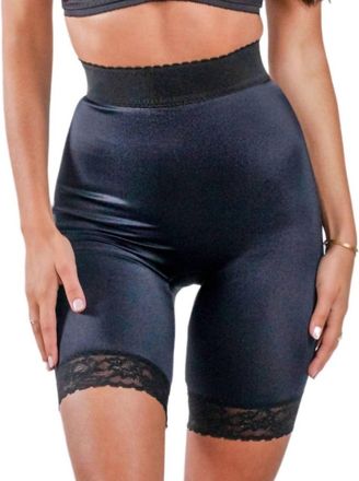 Rago Shapewear High-Waist Long Leg Pantie Girdle In Black