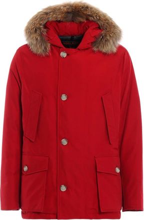 Woolrich Rode Winter Parka voor Heren - Heren - Winterjassen - Rood - S - Katoen - Jassen