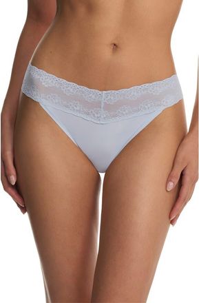Natori Bliss Perfection One Size Thong in Frosted Sky at Nordstrom