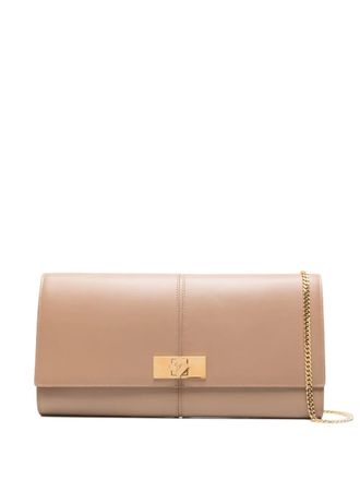 Giuseppe Zanotti Leren clutch - Bruin