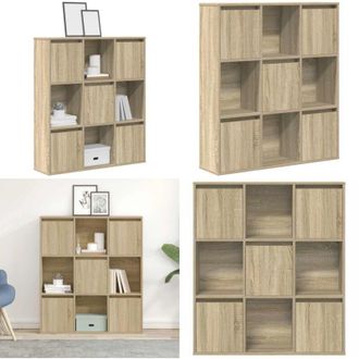 vidaXL Libreria Rovere Sonoma 89x24x101,5 cm in Legno Multistrato - Libreria con porta - Armadio per libri