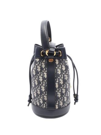 Dior 2010s oblique-monogram bucket bag - women - Canvas - One Size - Blue