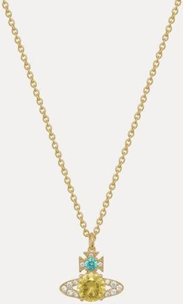 Vivienne Westwood Ismene Pendant Necklace Gold-light-turquiose-light-yellow-white-cz Gold-light-turquiose-light-yellow-white-cz Women