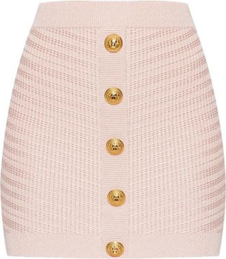 Balmain Gonna in maglia - Rosa