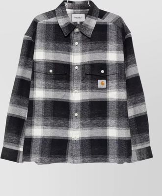 Carhartt Work in Progress checked cotton relaxed-fit shirt jacket